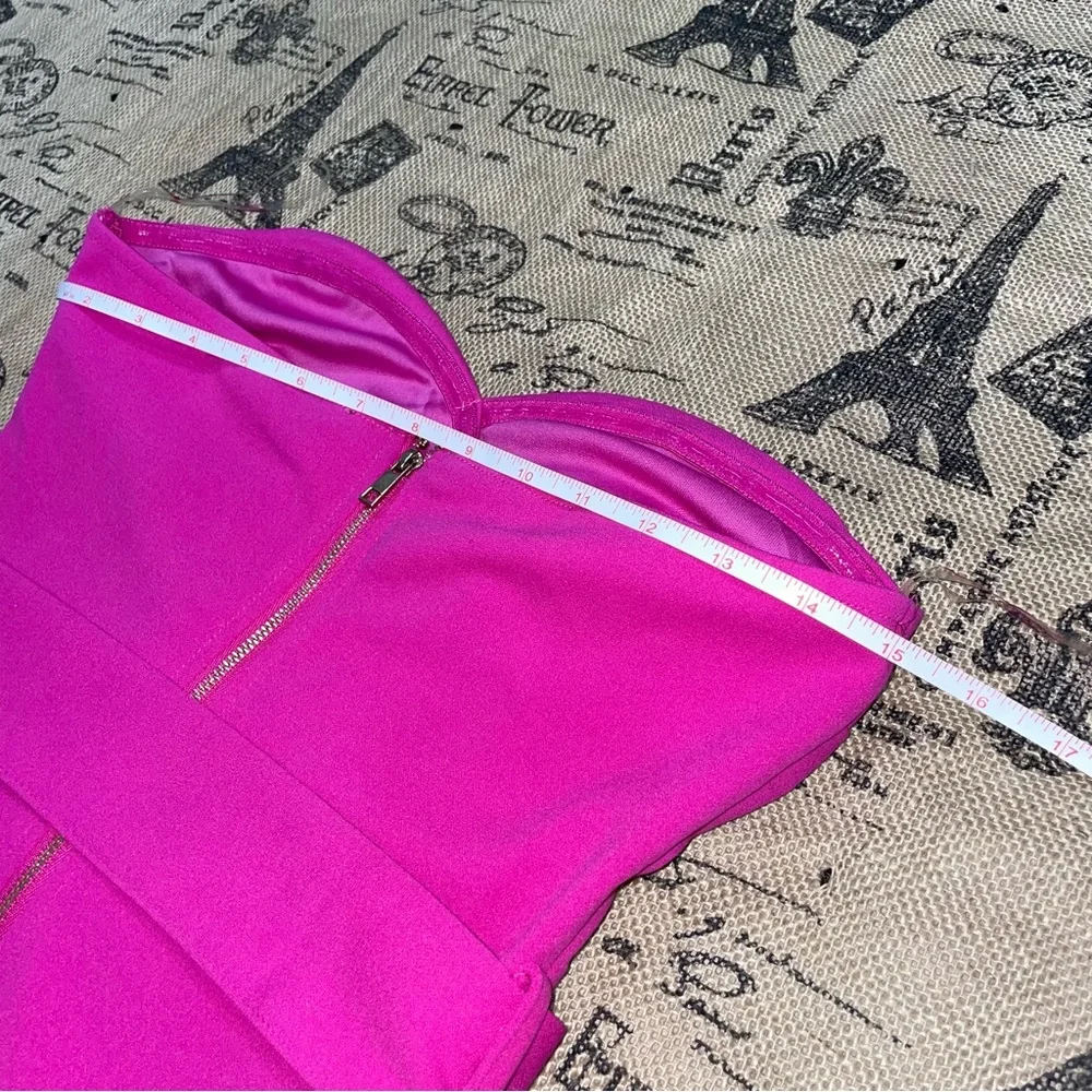 Fashion Nova NWT! Fuchsia Giving In To You Tube Mini Dress Size S - Picture 11 of 13